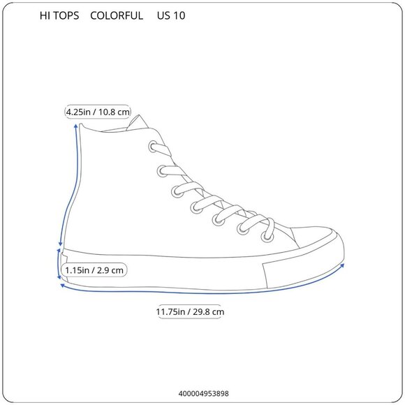 Aurelio Garcia Encore Snake Hi Top Sneakers in US Size 10 New in Factory Box - Picture 5 of 9